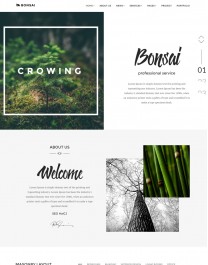 Template HTML5 floricultura,decorações Naturais Bonsai