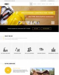 Template HTML5 Engenharia e Construção Civil Built
