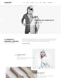 Template HTML5 Site Para Moda, Roupas, Fotos Concept