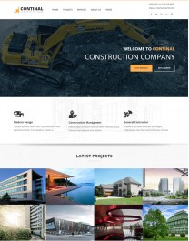 Template HTML5 Construtoras e Construção Civil Continal