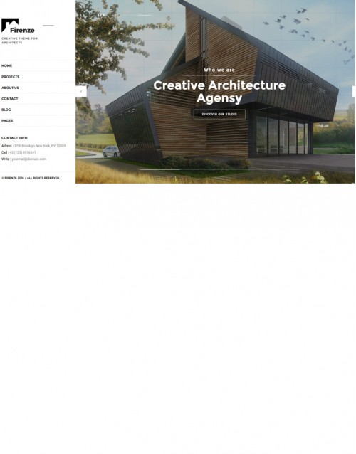 Template HTML5 Site Para Arquitetura e Engenharia Firenze