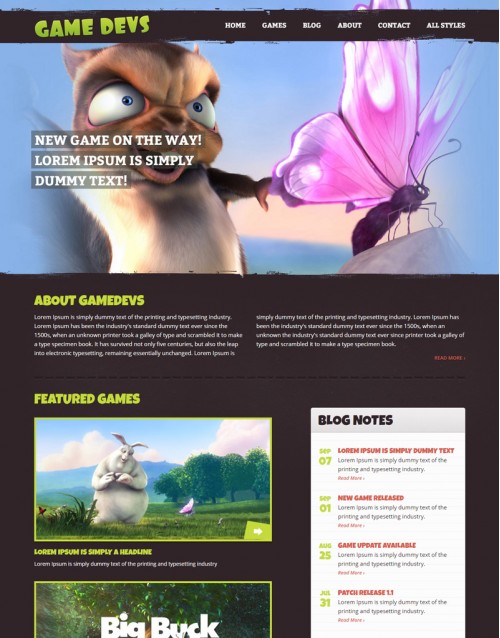 Template HTML5 Recomendado Para Games, Jogos e Pc Gamedevs