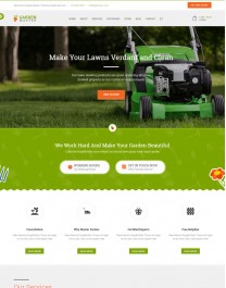 Template HTML5 Jardinagem, Multi Page Garden Master