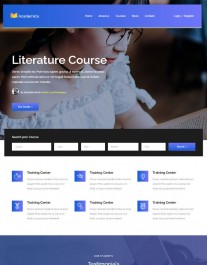 Template HTML5 Site para Faculdades, Multi-Page Academica