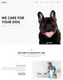 Template HTML5 Site para Pet Shop, Veterinaria, One Page Dogger