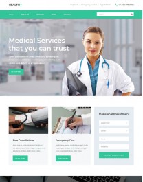 Template HTML5 Site para Consultórios, Multi-Page Health+