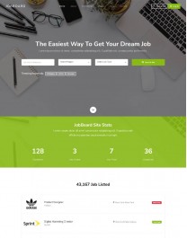 Template HTML5 Site para Empregos, Multi-Page JobBoard