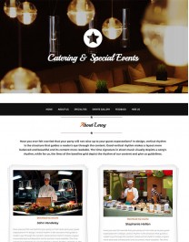 Template HTML5 Site para Restaurantes, One Page Leroy