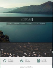 Template HTML5 Site para Turismo, Blog, Multi-Page Lifestyle