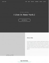 Template HTML5 Site para Site Pessoal, One Page Rolling