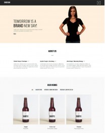 Template HTML5 Site para Bebidas, Bares, One Page SNDSGN
