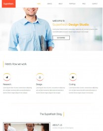 Template HTML5 Site para Web Design, One Page Superfresh