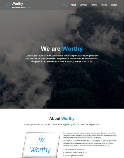 Template HTML5 Site para Natureza, Flora, One Page Worthy