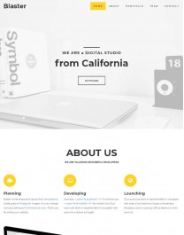Template HTML5 Site para Web Design, One Page Blaster
