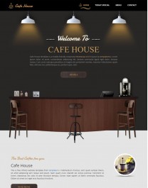 Template HTML5 Site para Restaurantes, Multi-Page Cafe House