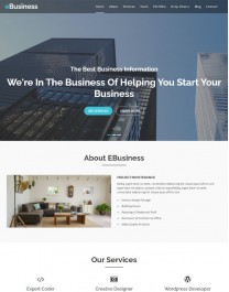 Template HTML5 Site para Landing Page, One Page eBusiness
