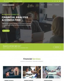 Template HTML5 Site para Finanças, Multi-Page Finance Business