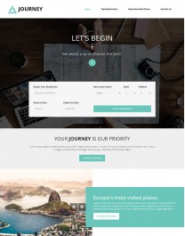 Template HTML5 Site para Viagens, One Page Journey