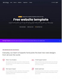 Template HTML5 Site para Web Design, One Page Micrology
