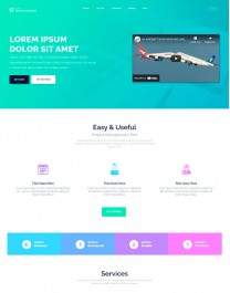 Template HTML5 Site para Landing Page, One Page Dart Service