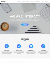Template HTML5 Site para Landing Page, One Page Interact