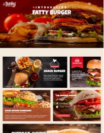 Template HTML5 Site para Restaurante, One Page Junky